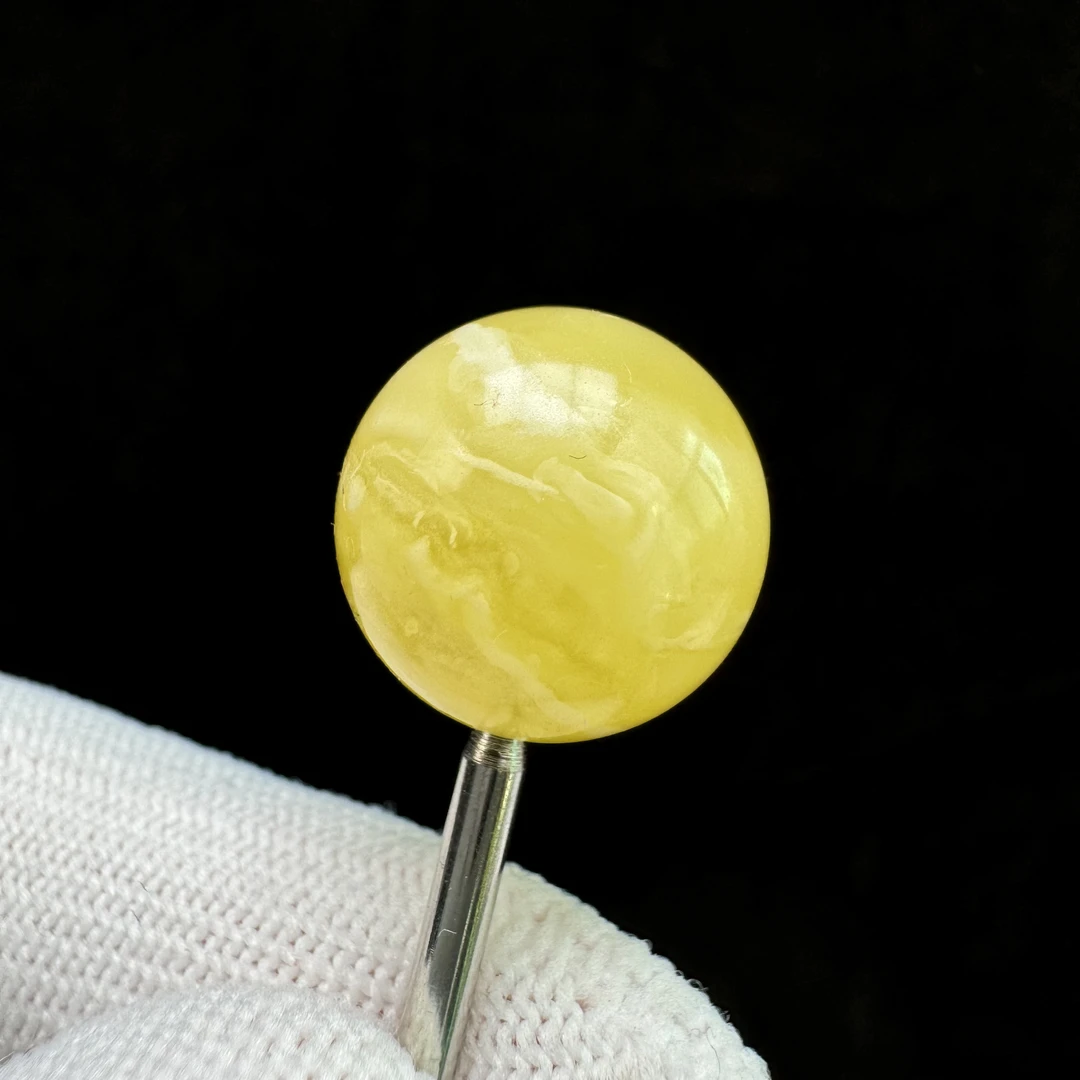 M3653天然原矿蜜蜡 单珠14.8mm1.75克 90/g