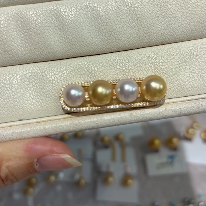 海水珍珠颈饰银S925镶嵌