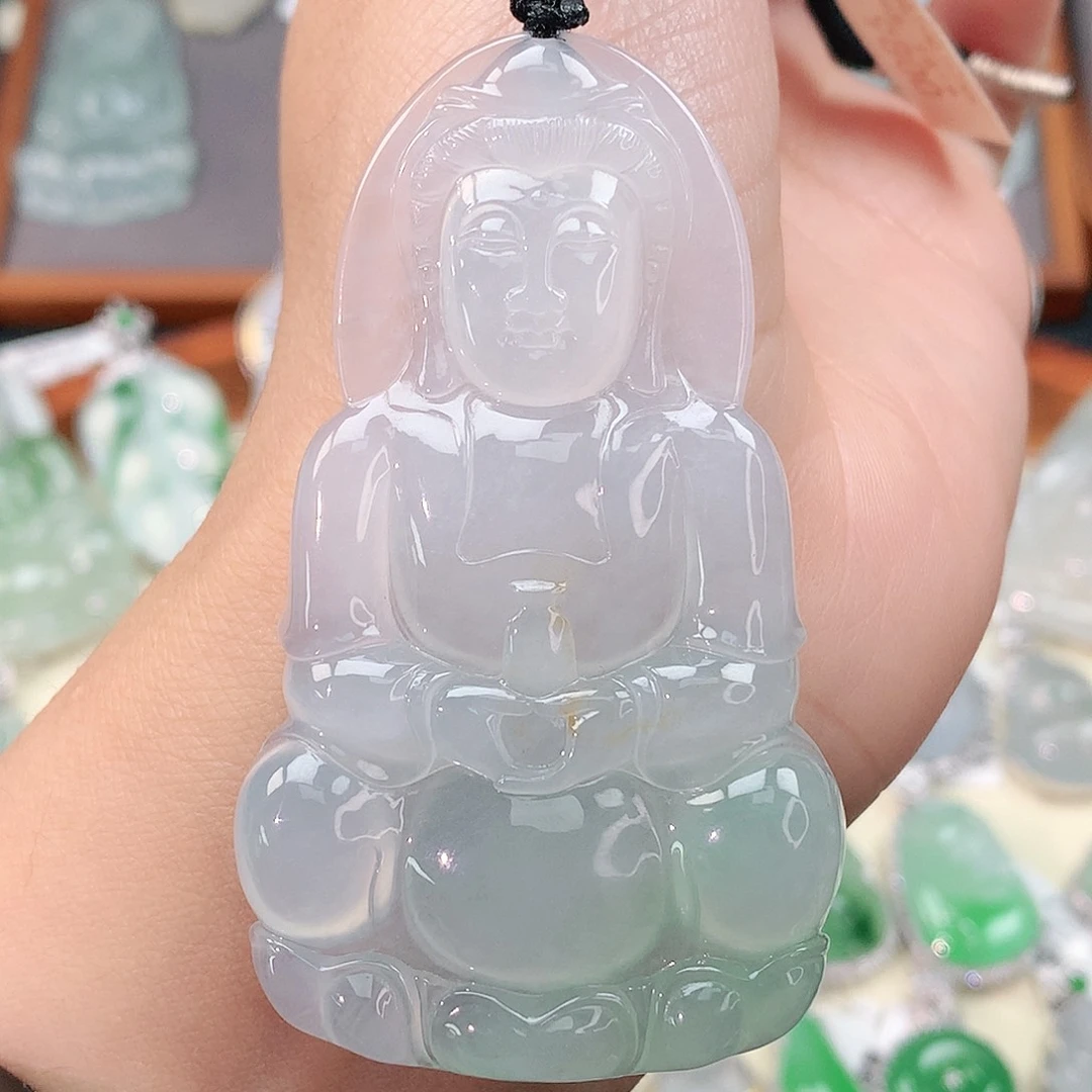 颈饰未镶嵌翡翠观音