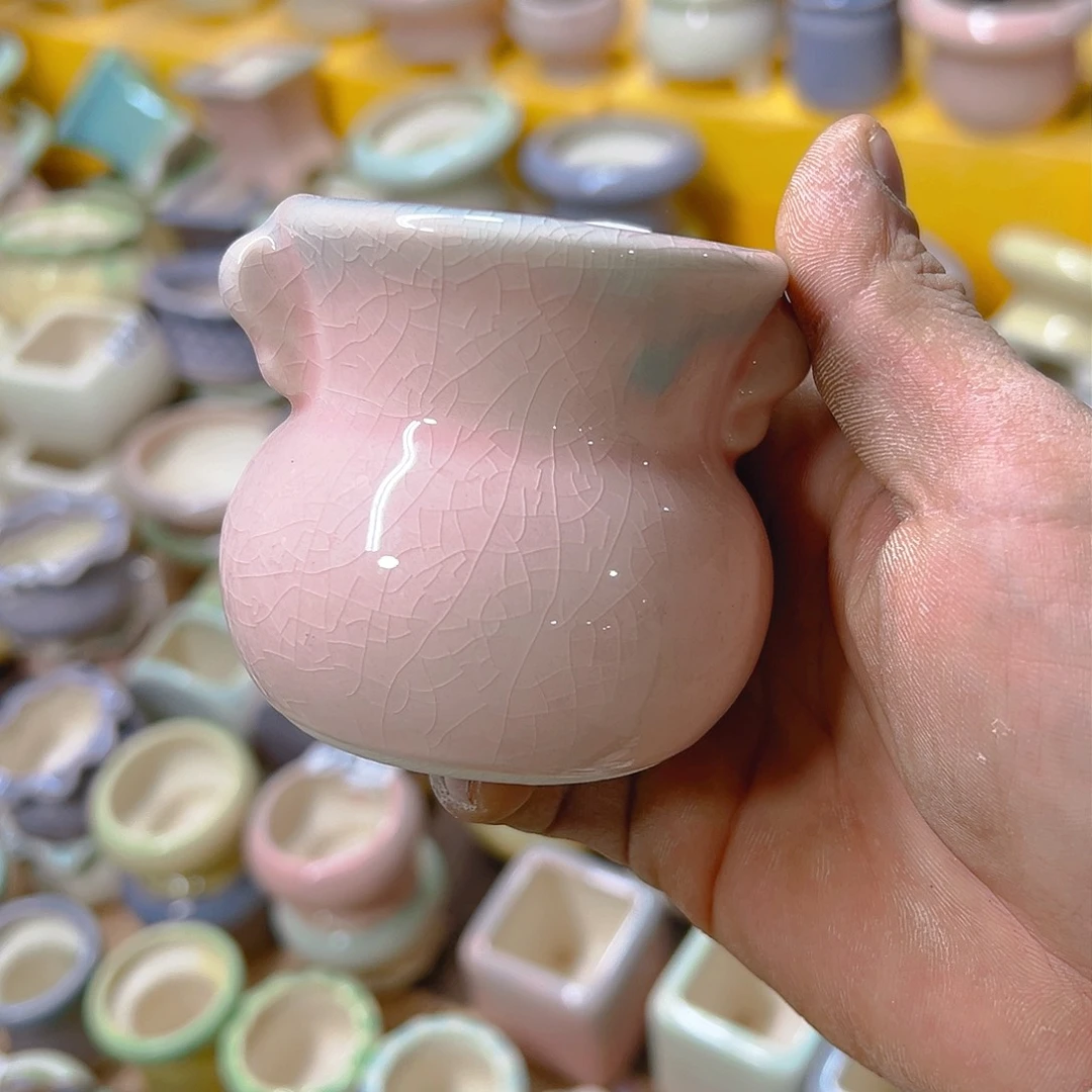 红陶陶瓷花盆当场满12包邮