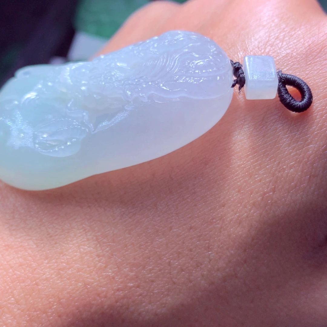 无***聊定制翡翠未镶嵌天然翡翠A货毛货挂件