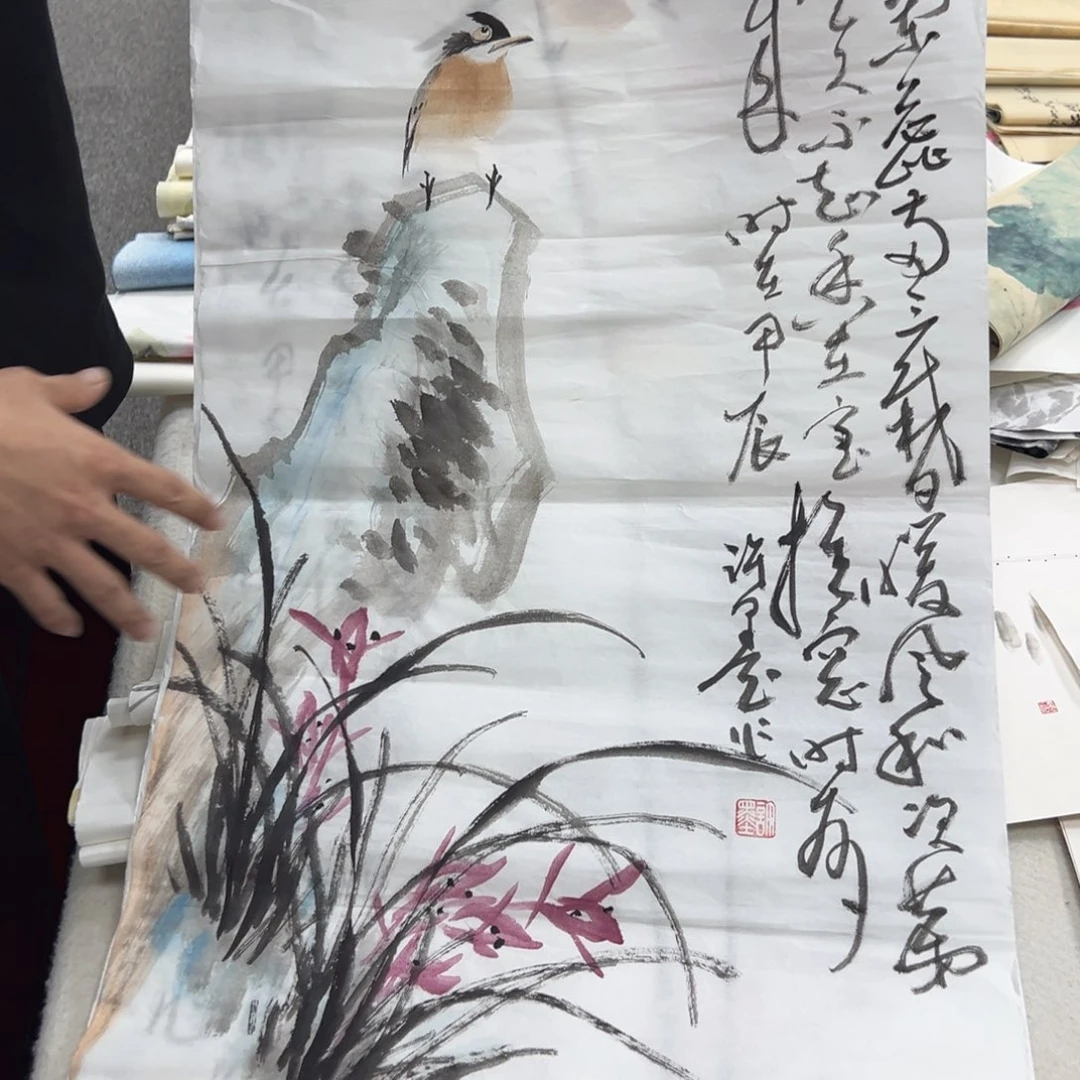 国画纯手绘字画宣纸