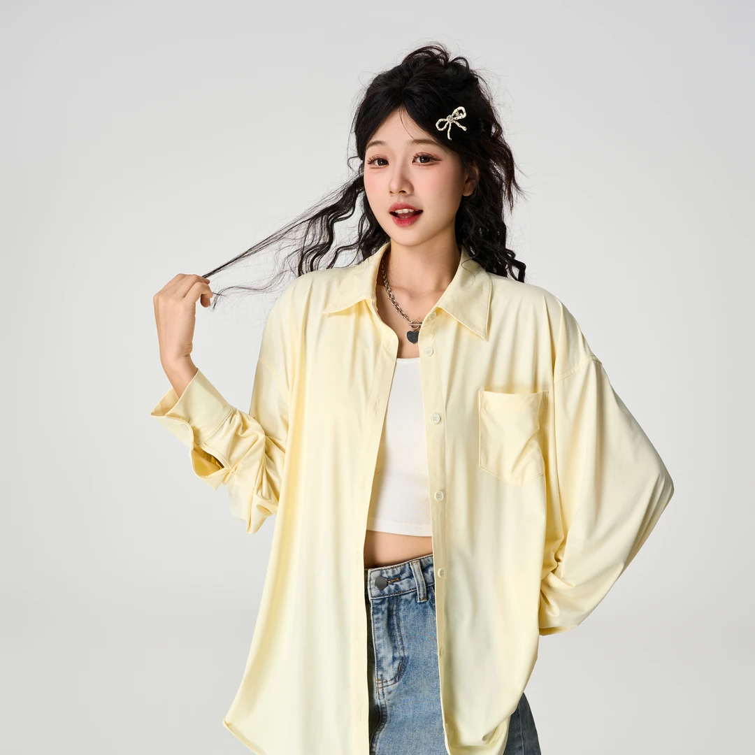 2025新款宽松衬衫防晒服抗皱欧若风UPF200+夏季冰感外套男女同款