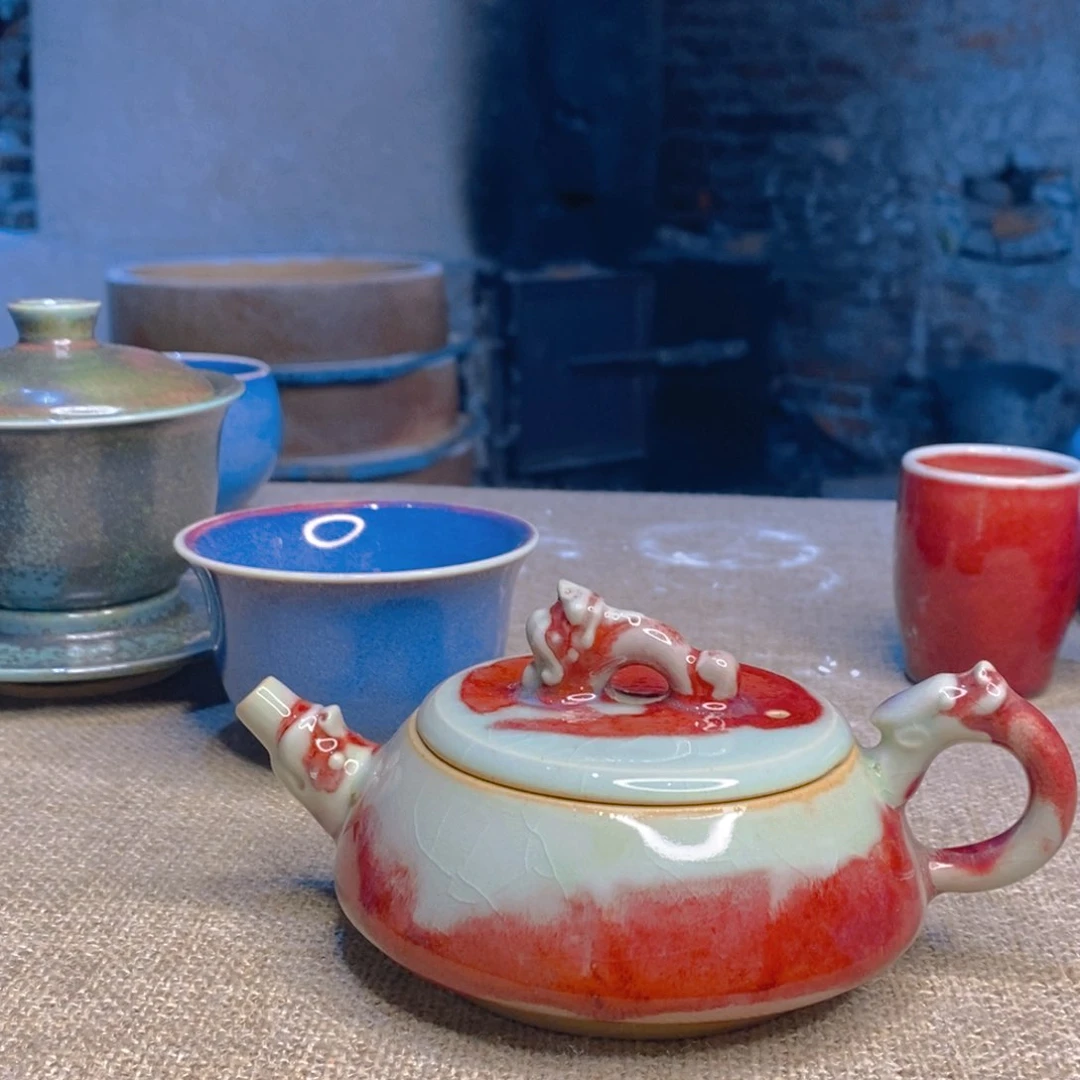 摆件远*开窑大吉，神垕钧瓷