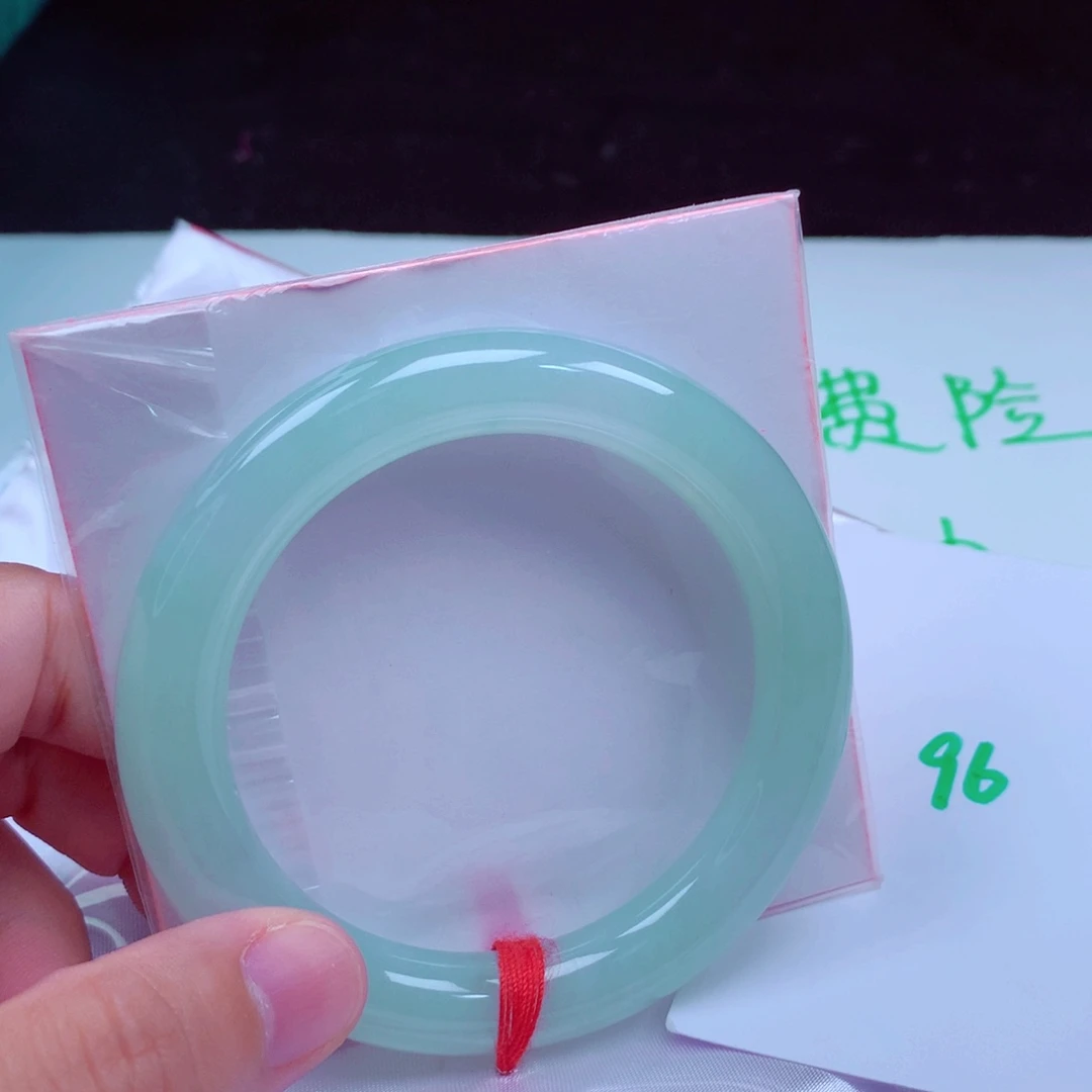 未镶嵌手镯翡翠缅甸天然A货翡翠手镯56圆条