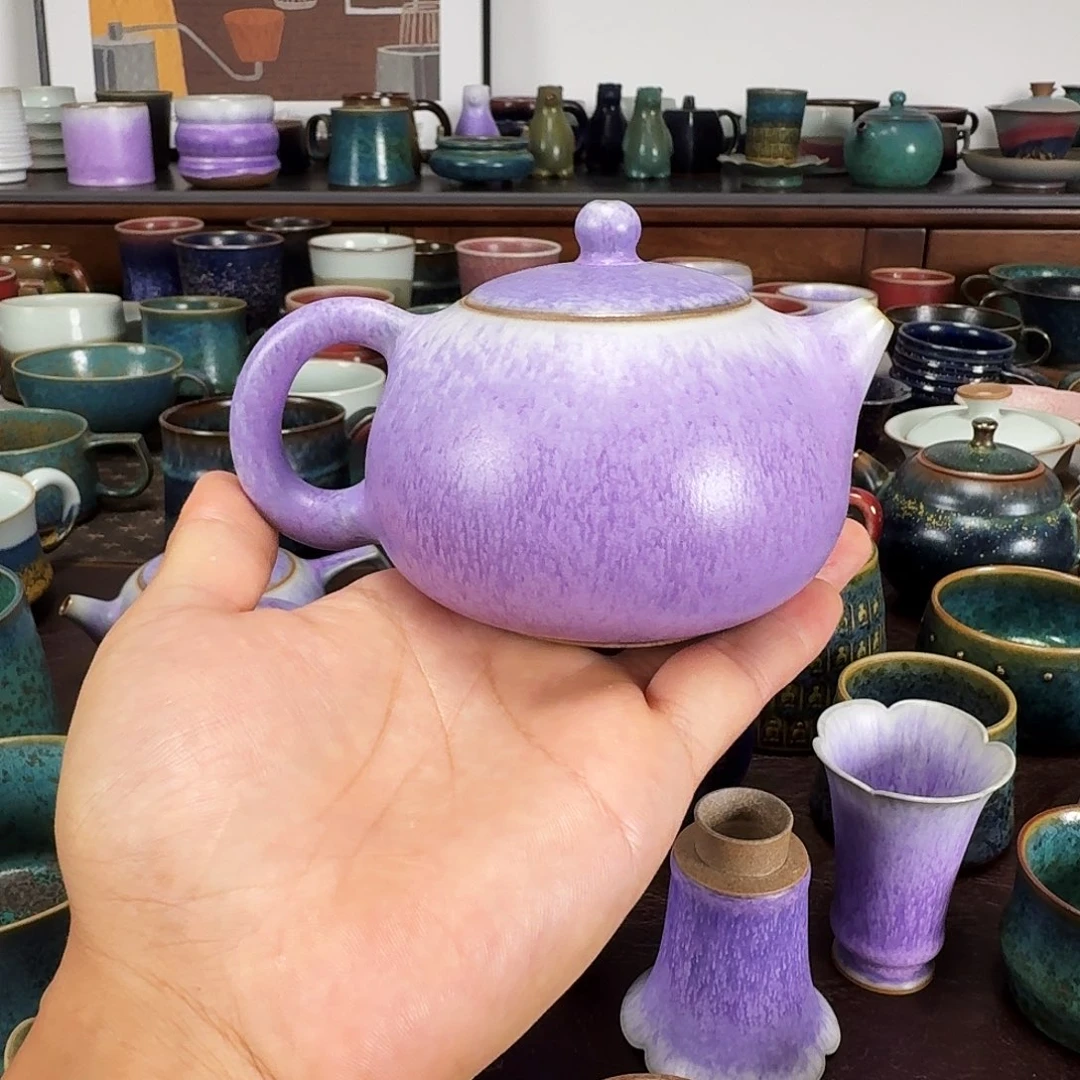 紫光釉茶壶任晓飞老师