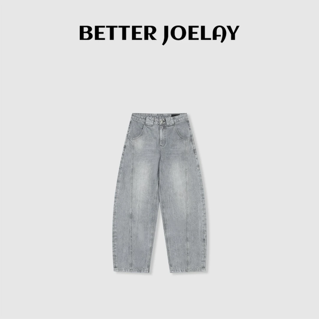 BETTER JOELAY -【呼吸棉库】纯棉牛仔裤水洗时尚宽松JG9626