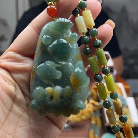 岫玉挂件未镶嵌挂件