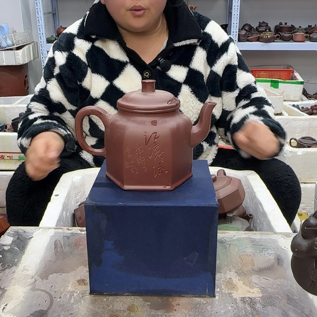 茶壶紫砂宜兴紫砂壶瑕疵处理