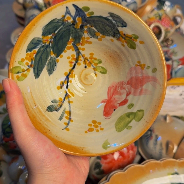 瓷片景德镇陶瓷手工手绘