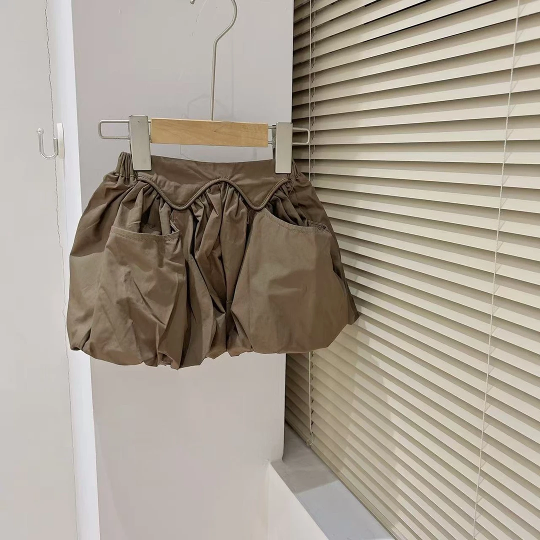 H400 女童 儿童 夏季 纯棉 花苞裤 短裤 裤子 设计师品牌款