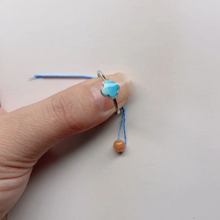 南红玛瑙银S925镶嵌戒指