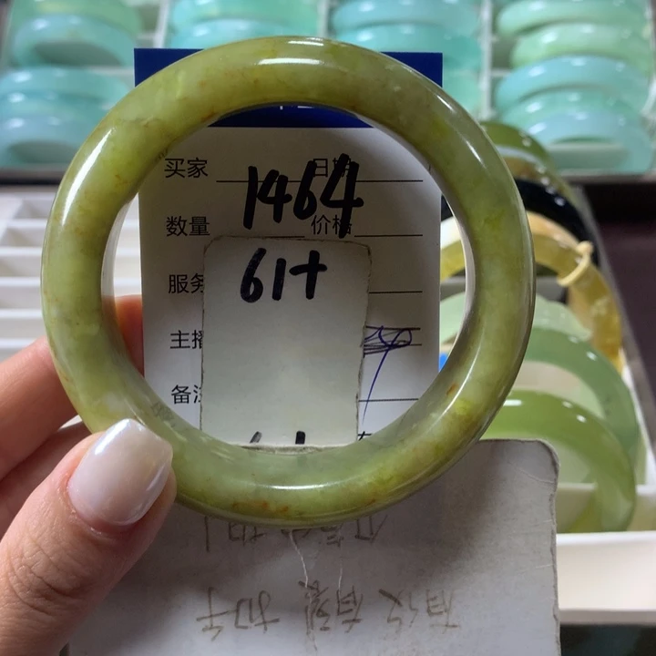 蛇纹石玉未镶嵌手镯1464