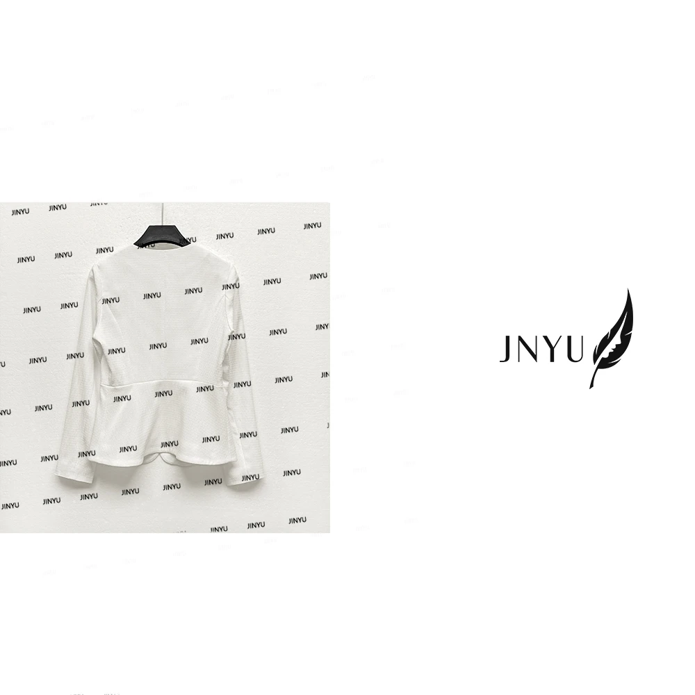 【JNYU】2025贵雅风早秋高定-香奈优雅收腰白西装外套JY1226