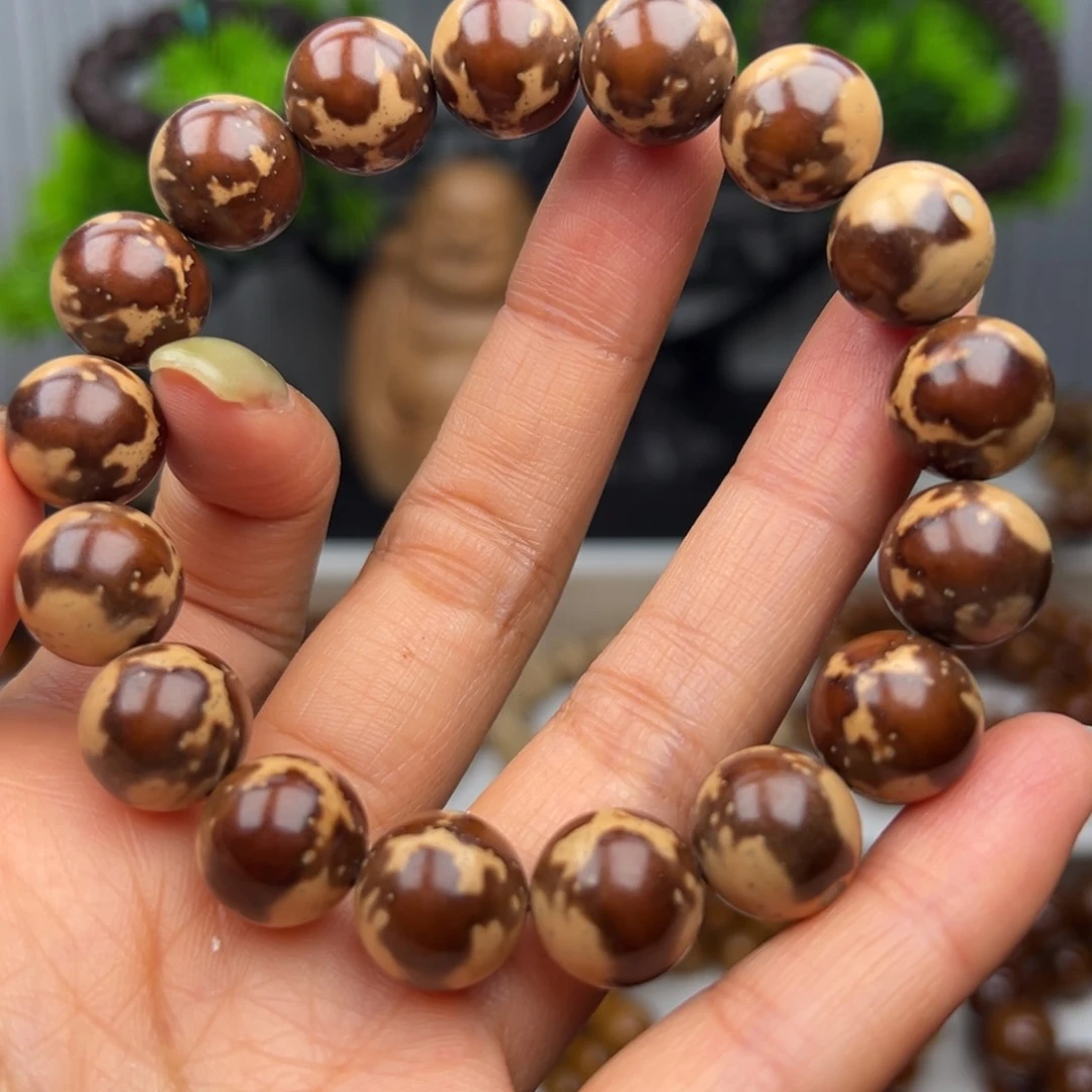 紫金鼠手串卡12.8半实心熊猫