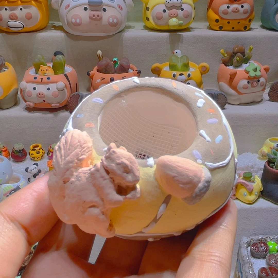050纯手工制作重工盆盆