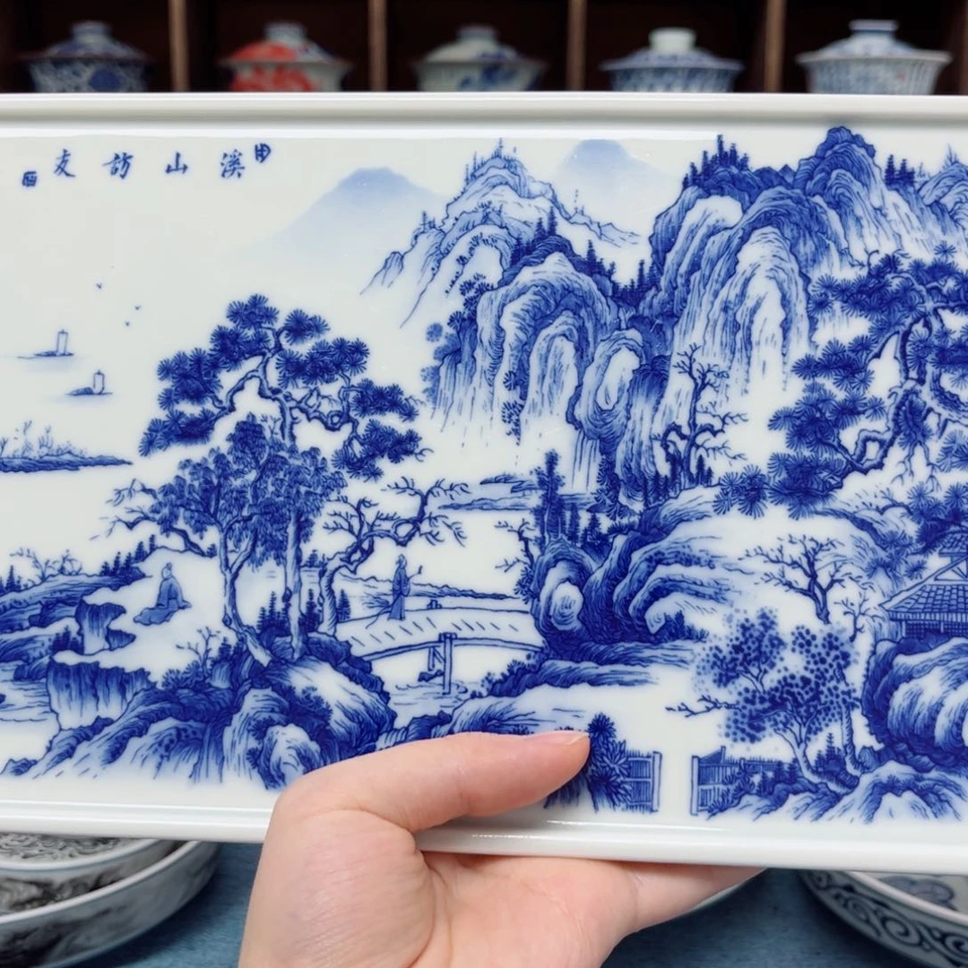 山水茶盘一只浮力