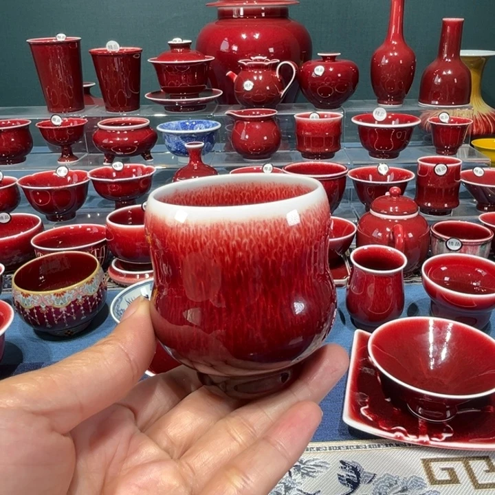 景德镇浅行窑柴窑花生杯