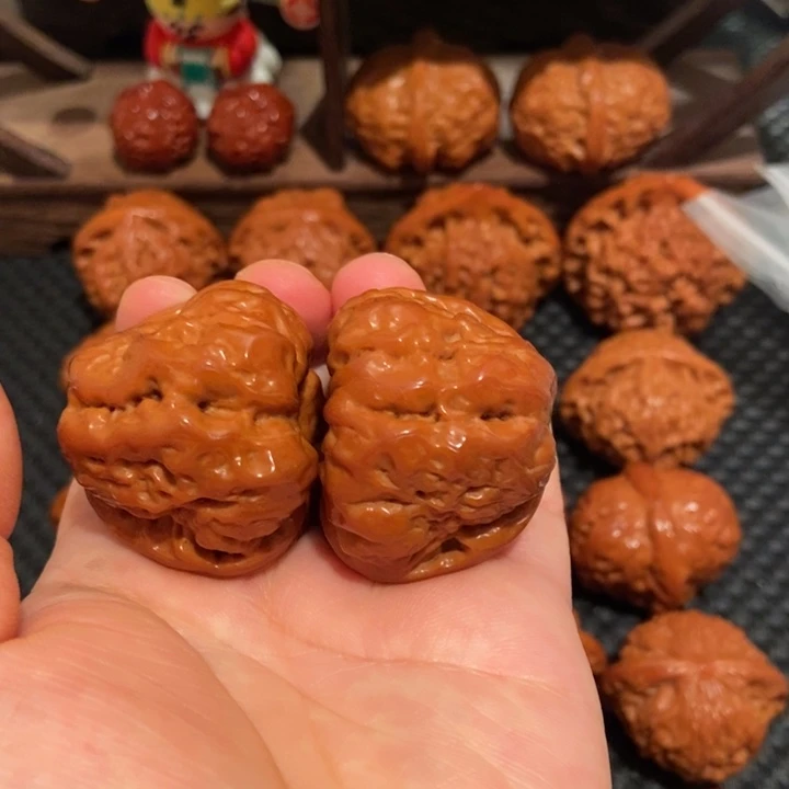 c***p把件文玩核桃40.3尺寸蛤蟆头2196