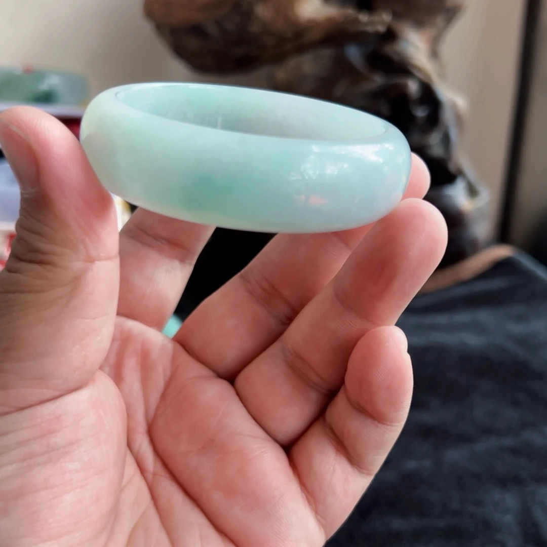 翡翠未镶嵌手镯圈口55/56
