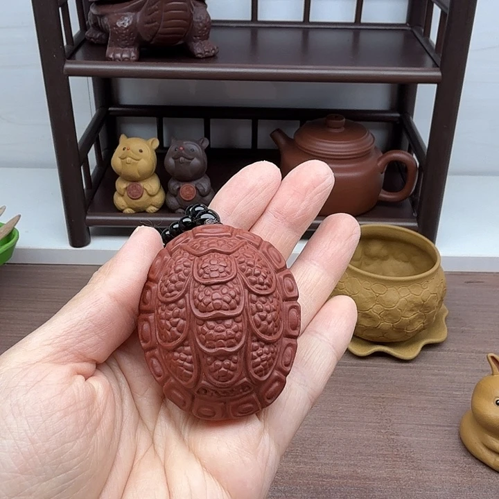 朱泥茶案富甲天下手把件