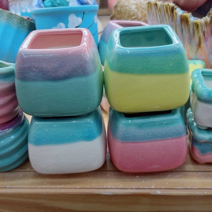 有孔，满10元发货多肉陶瓷花盆