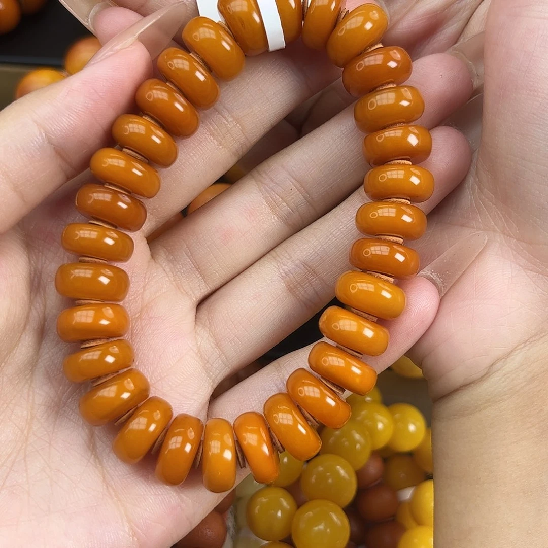 未镶嵌琥珀手串蜜蜡