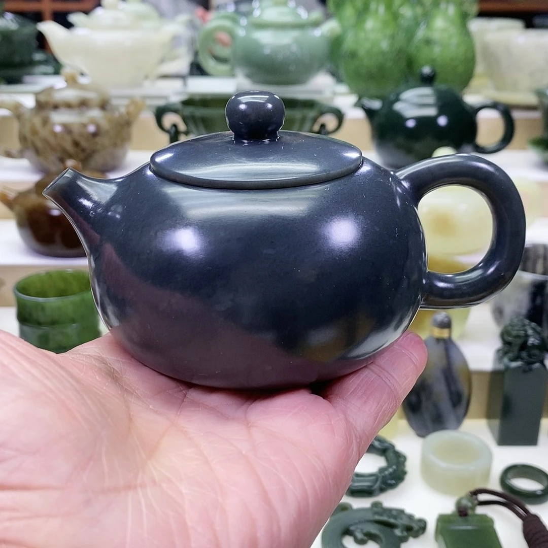 和田玉茶壶未镶嵌220ml