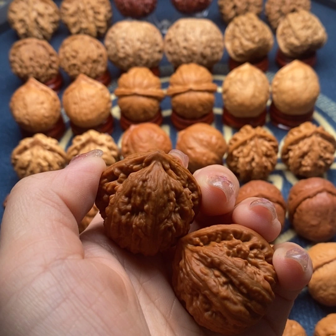 文玩核桃把件食***吃精品小手捻
