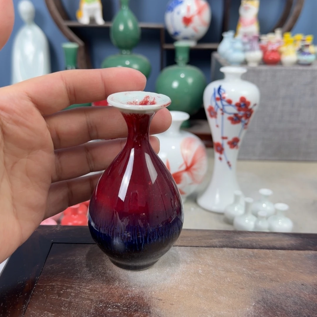 陶瓷手工小花器摆件