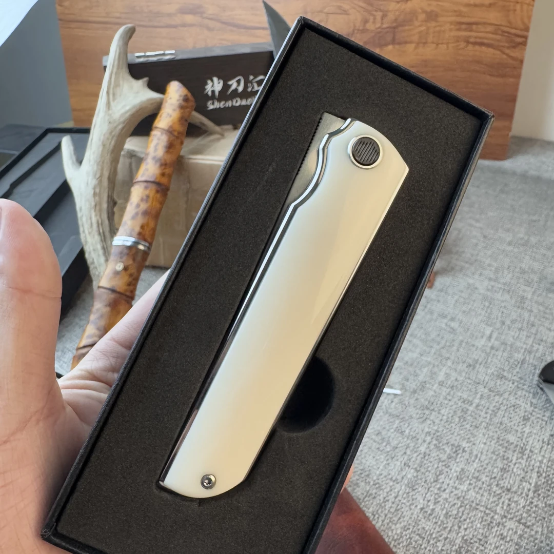 （冰皮）收藏三枚合覆土烧刃多功能户外露营工具