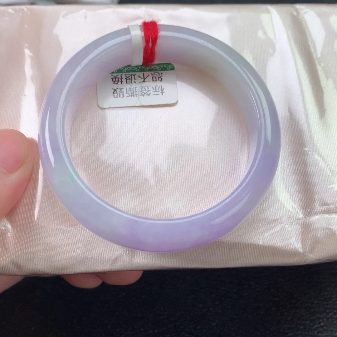 未镶嵌手镯翡翠缅甸天然翡翠手镯54圈口