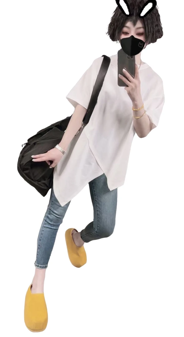 【佳老板】“23021#欧货八分偏短收身小脚裤