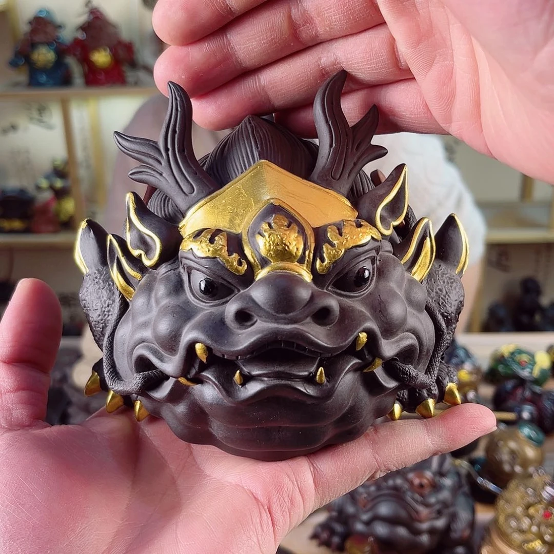 紫砂茶宠紫陶树脂茶宠摆件