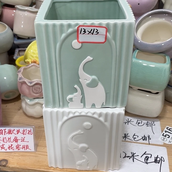 红陶陶瓷花盆凑12包邮