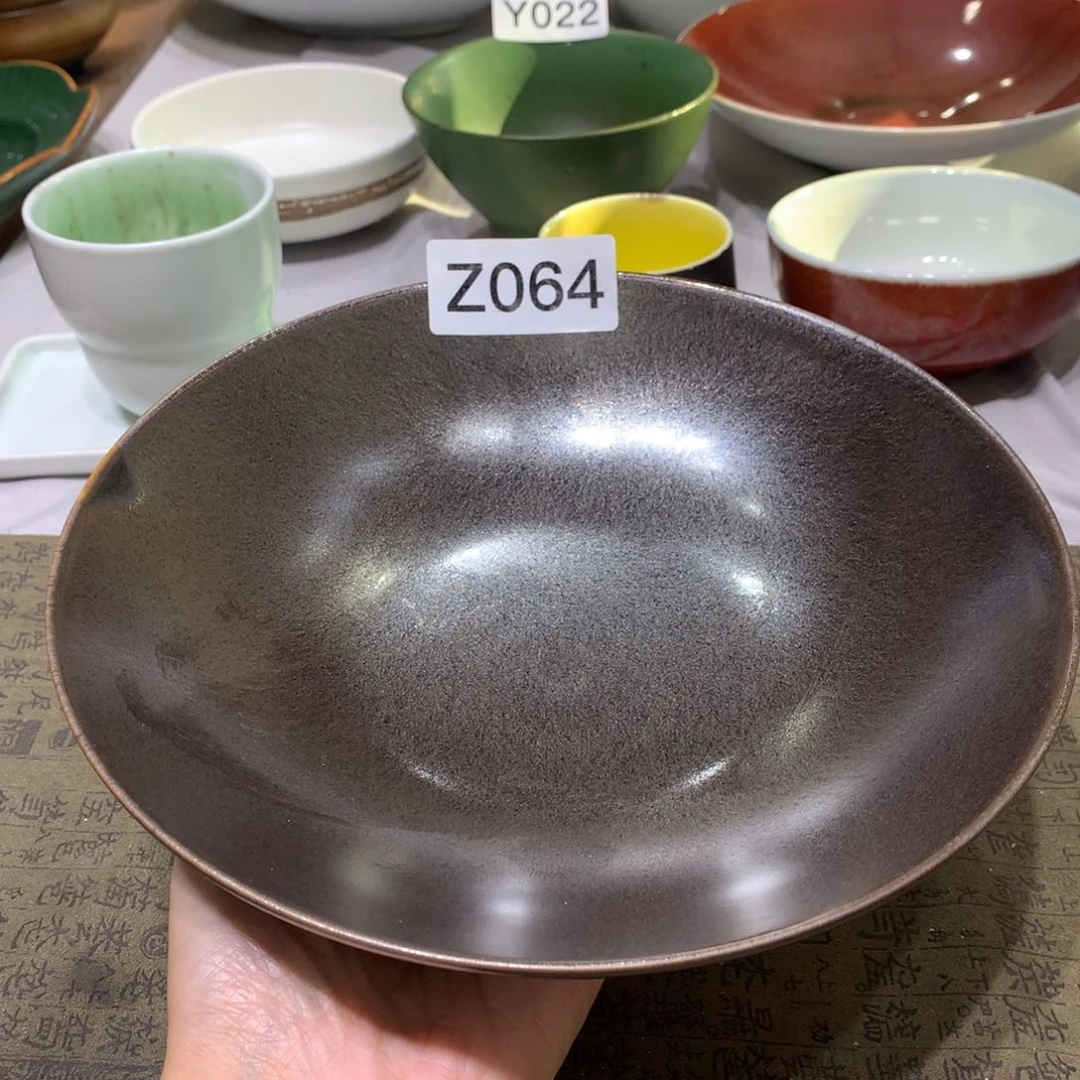 陶景德镇粗陶复古盘碗微瑕