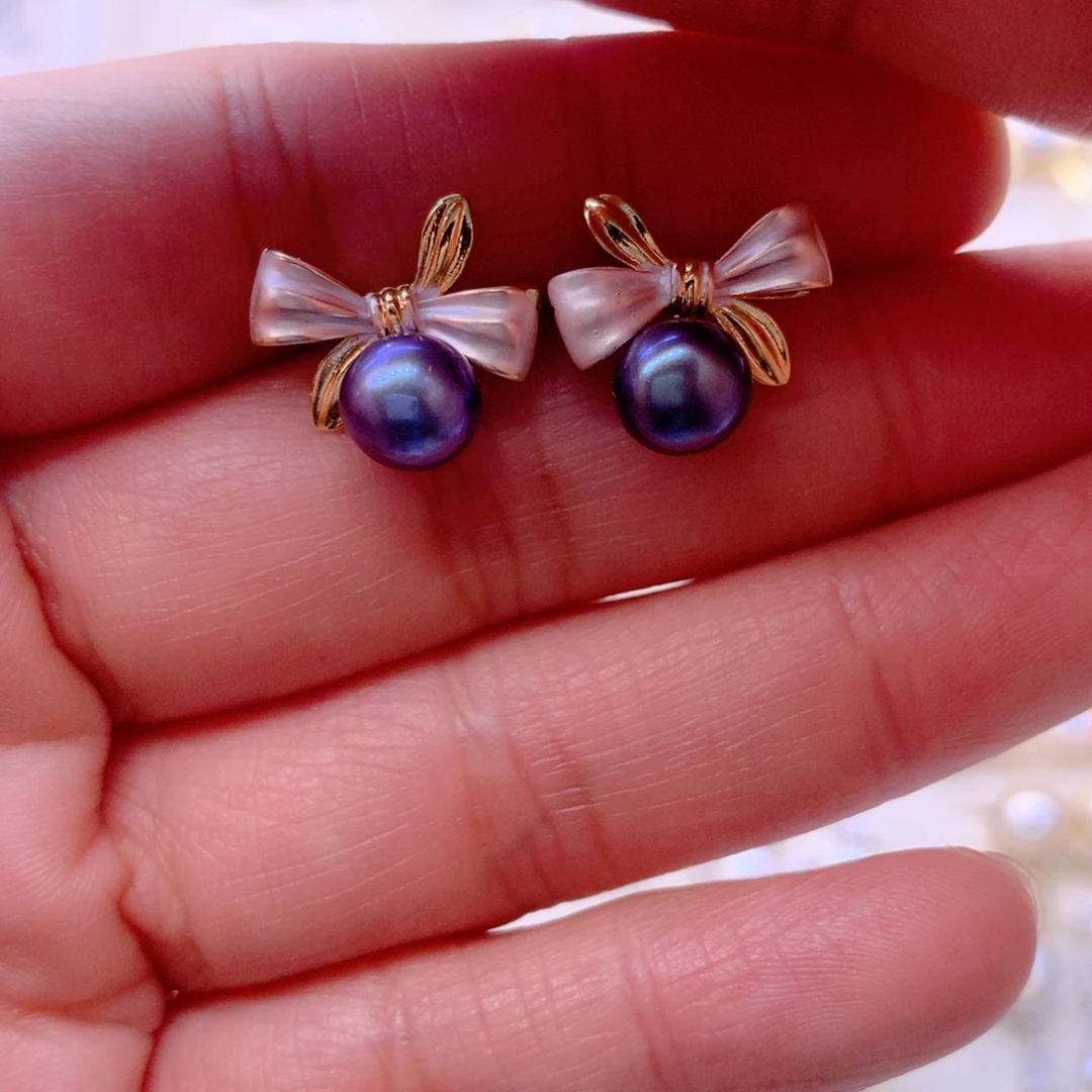 合金耳饰淡水珍珠