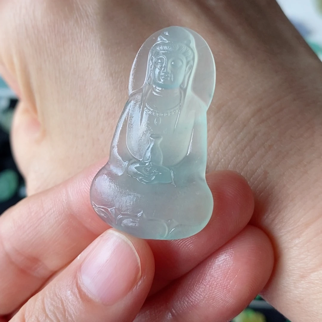 定制翡翠未镶嵌观音