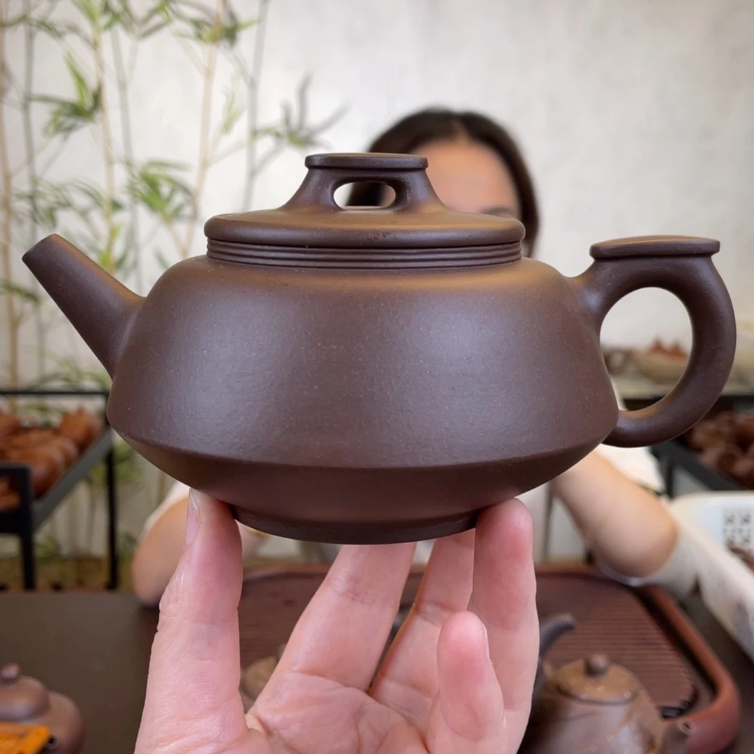 茶壶紫砂北 老紫泥大壶350cc