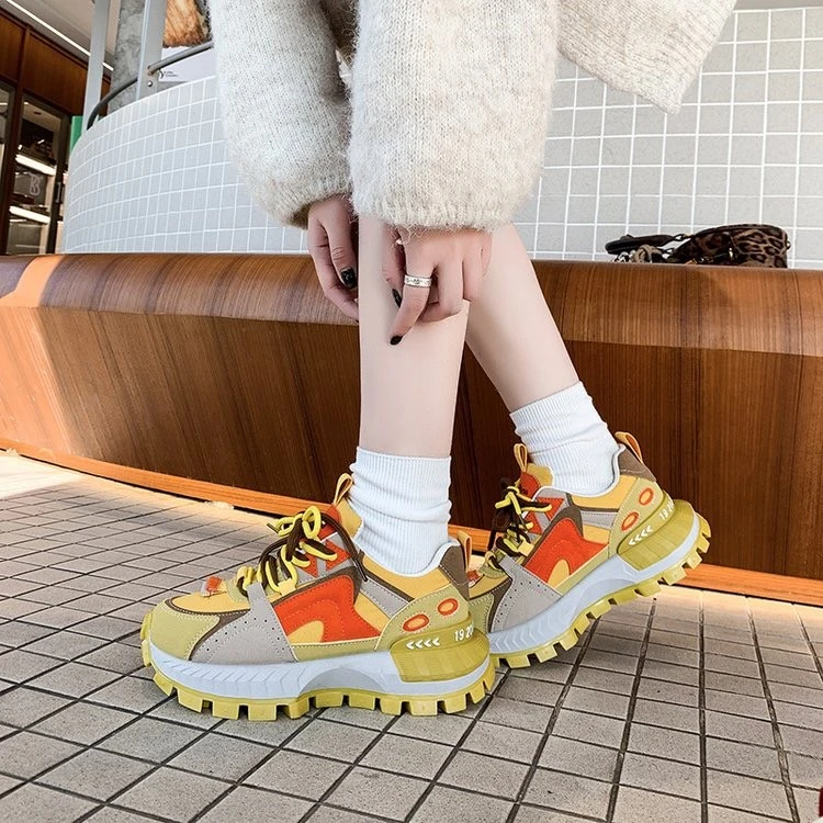 阿甘鞋女2025春季新款韩版百搭休闲鞋时尚潮流跑步旅游运动鞋子潮