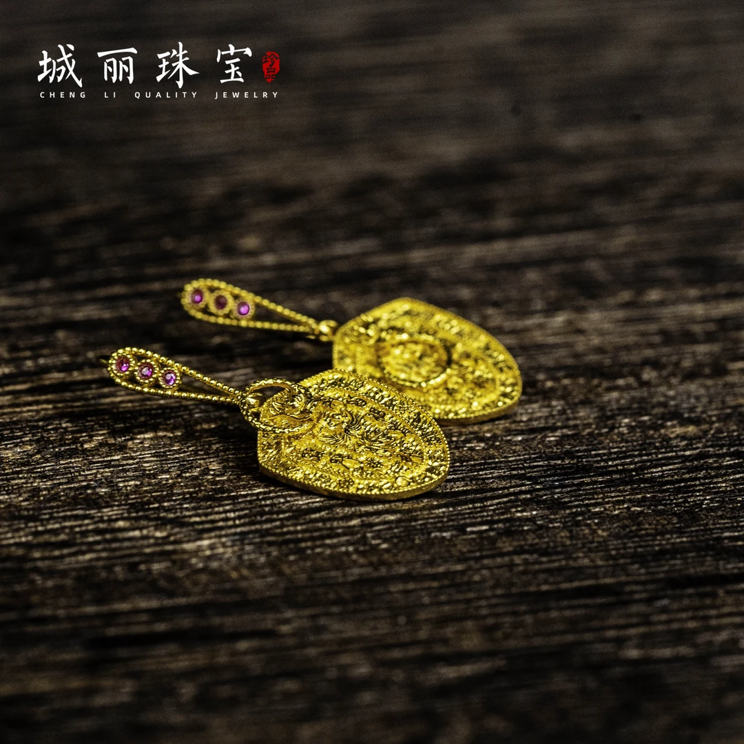 【九紫朱雀金身耳环】九紫朱雀金身耳环/对（多样性发货）KJ-642