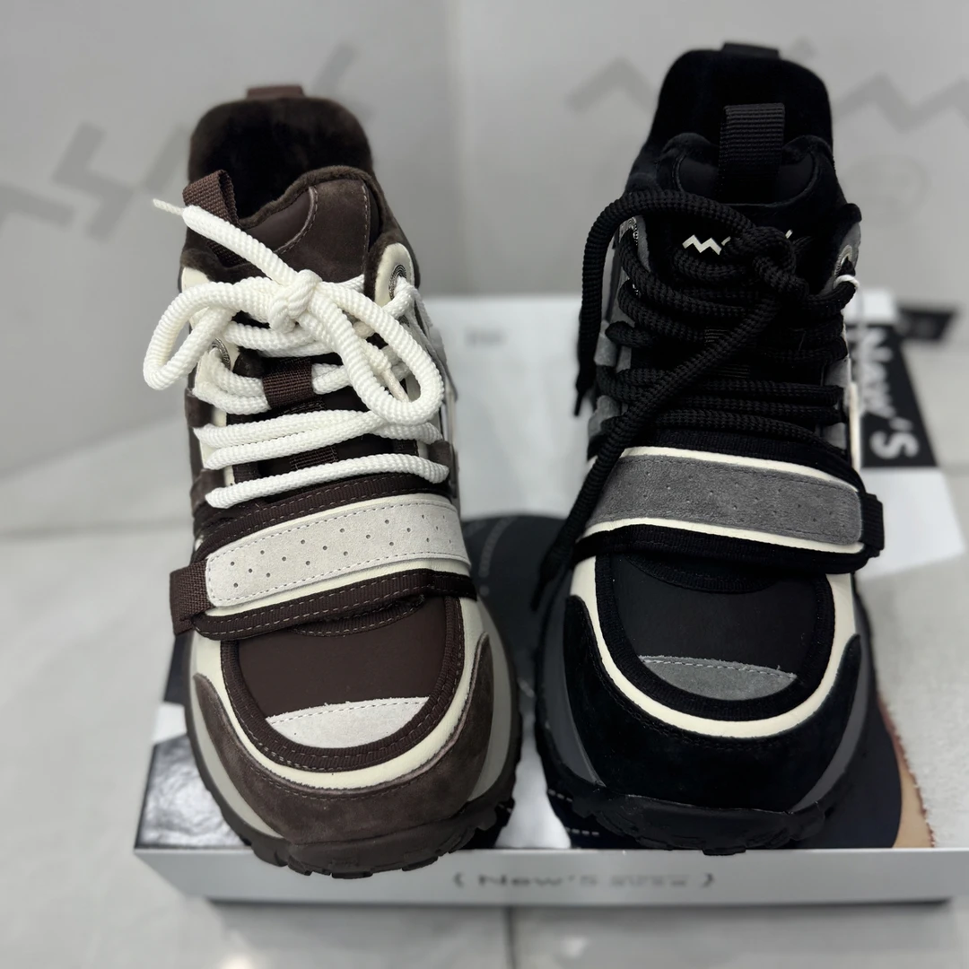 玛莎玛索07-327时尚休闲高帮大棉阿甘鞋