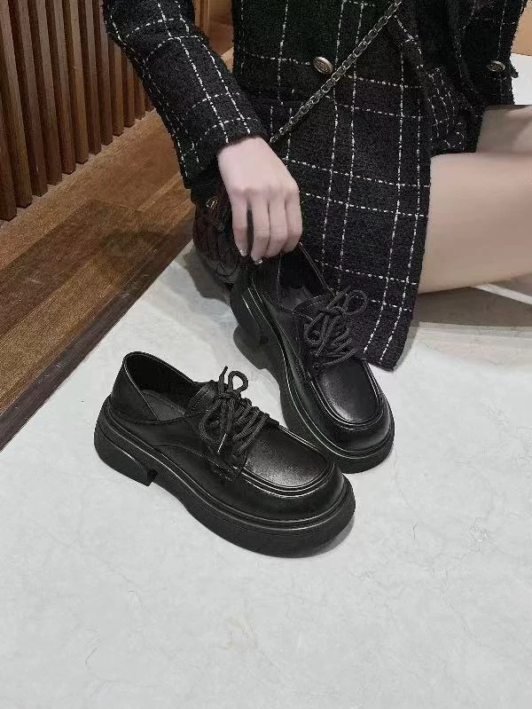 春季休闲厚底乐福鞋新款百搭高级感时尚   297