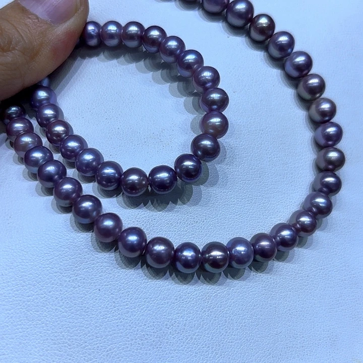 银S925镶嵌淡水珍珠颈饰