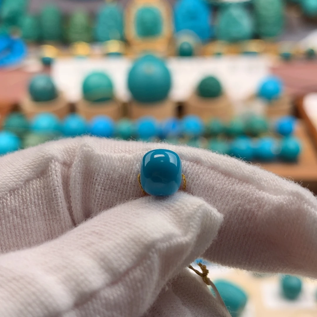 绿松石未镶嵌发饰7.4mm