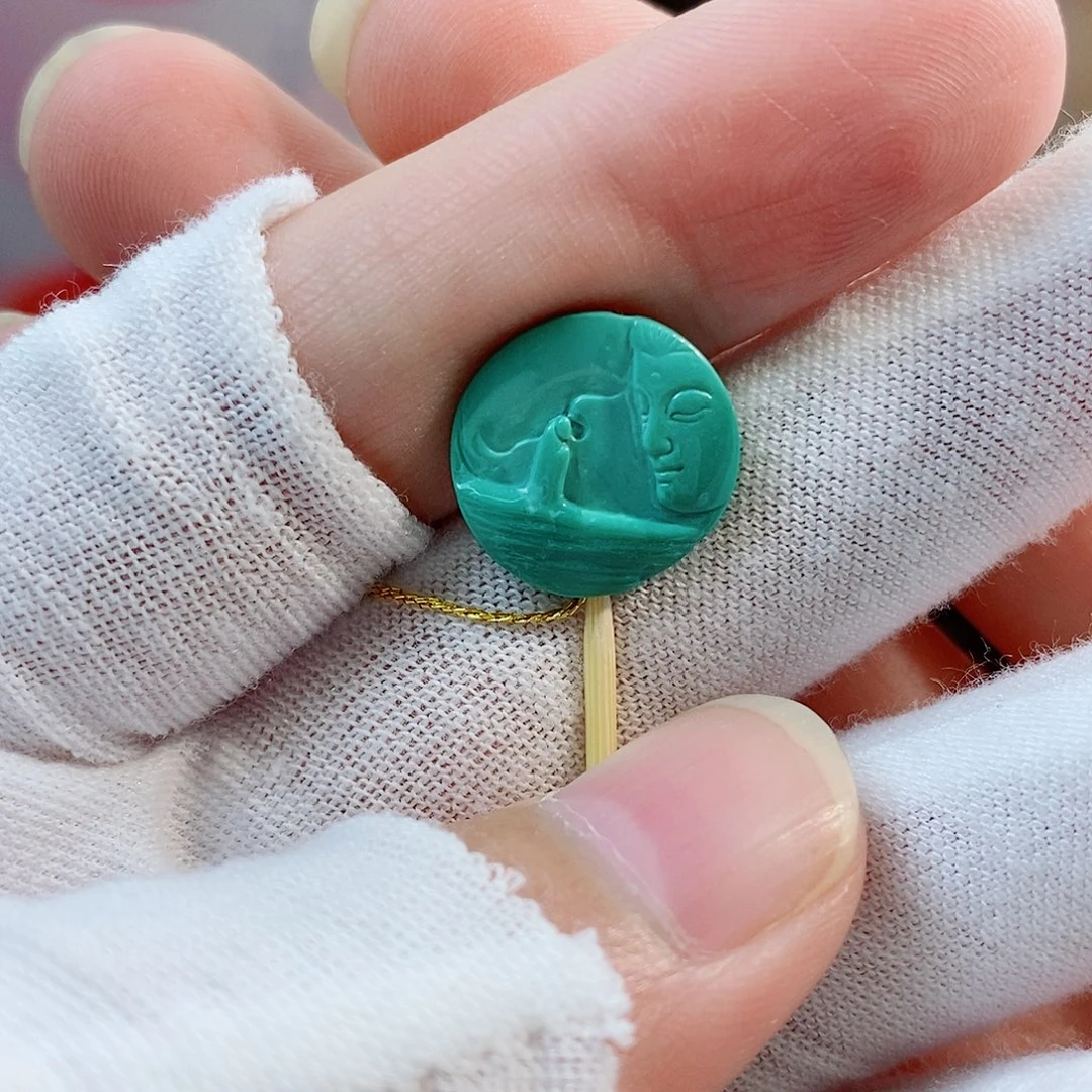 未镶嵌绿松石珠宝奇石