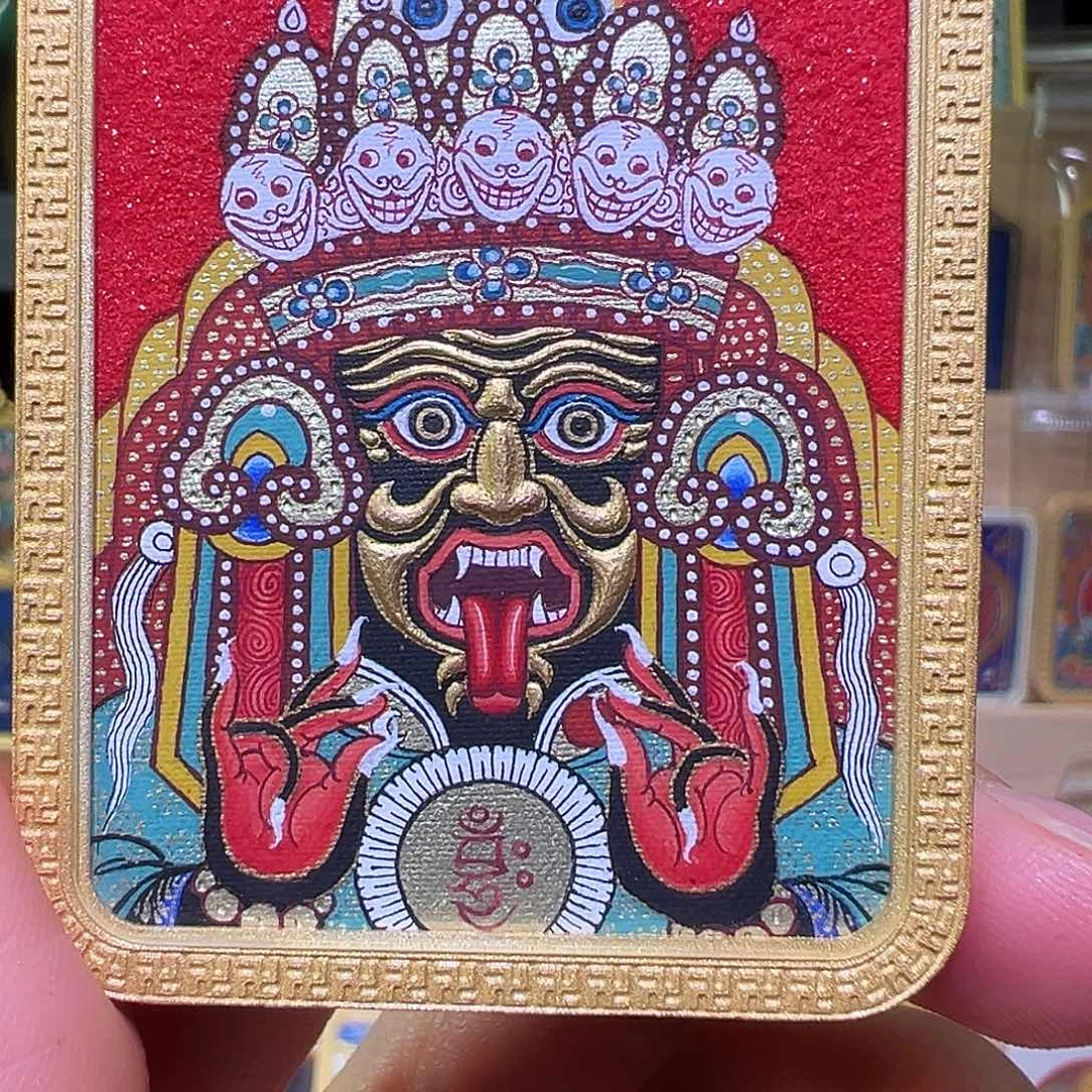 吊坠桥**代热贡唐卡粗旷扎基拉姆