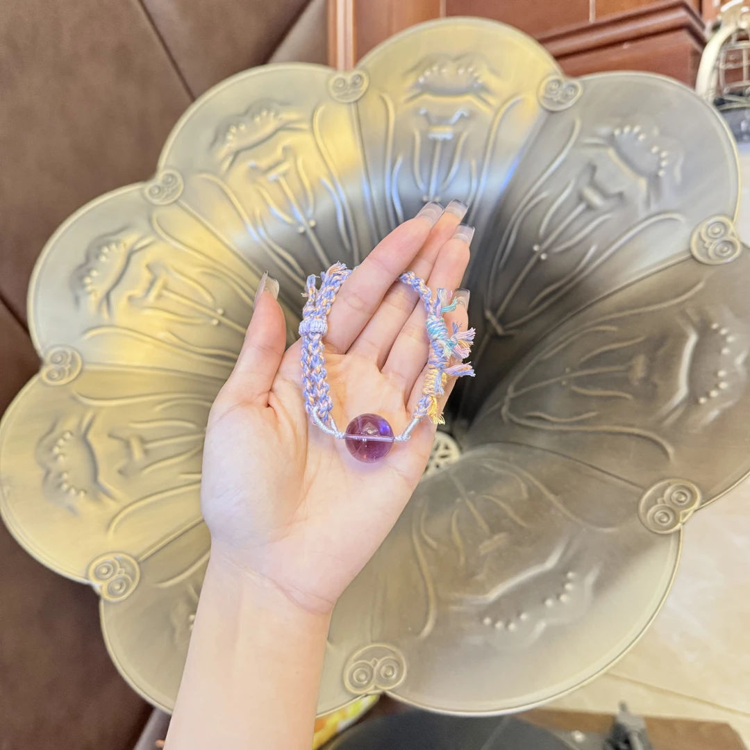 源源手作*芝芝葡萄巴西紫水晶手绳