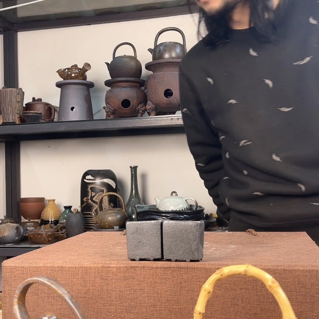 紫泥茶壶紫砂粗陶茶器