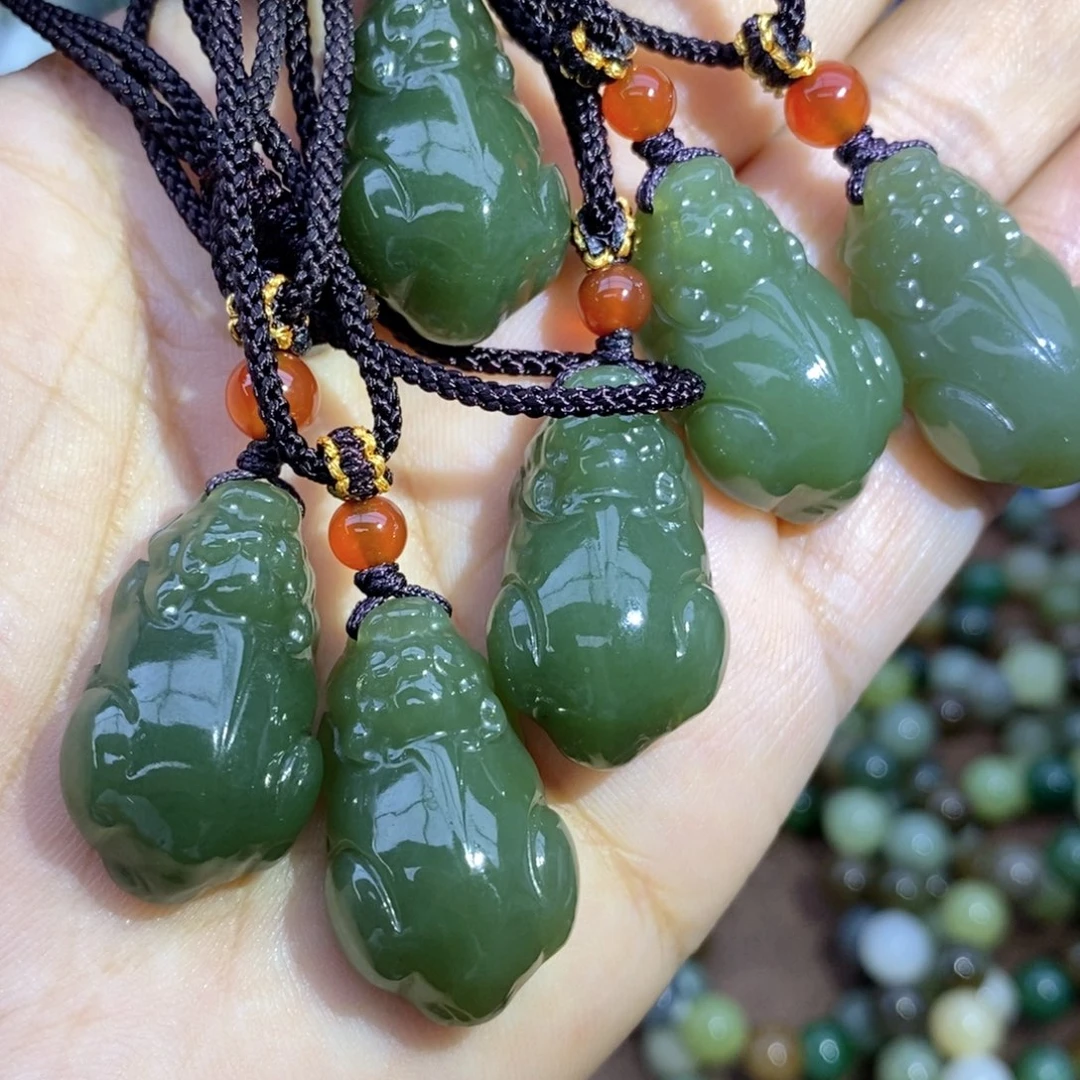 和田玉未镶嵌吊坠(不含链)